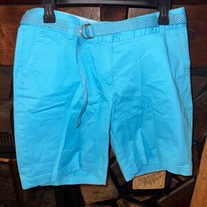 Women’s crown & ivy Blue Shorts with Belt